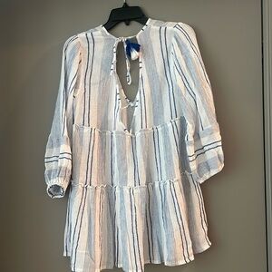 Blue and White cover up